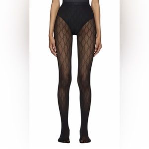 Brand New Authentic‎ Gucci Supremelis GG Logo Black Tights Medium M